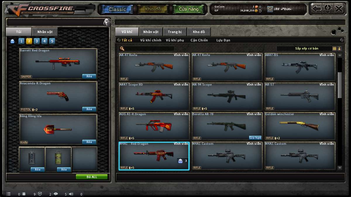 shop acc cf uy tin gia re